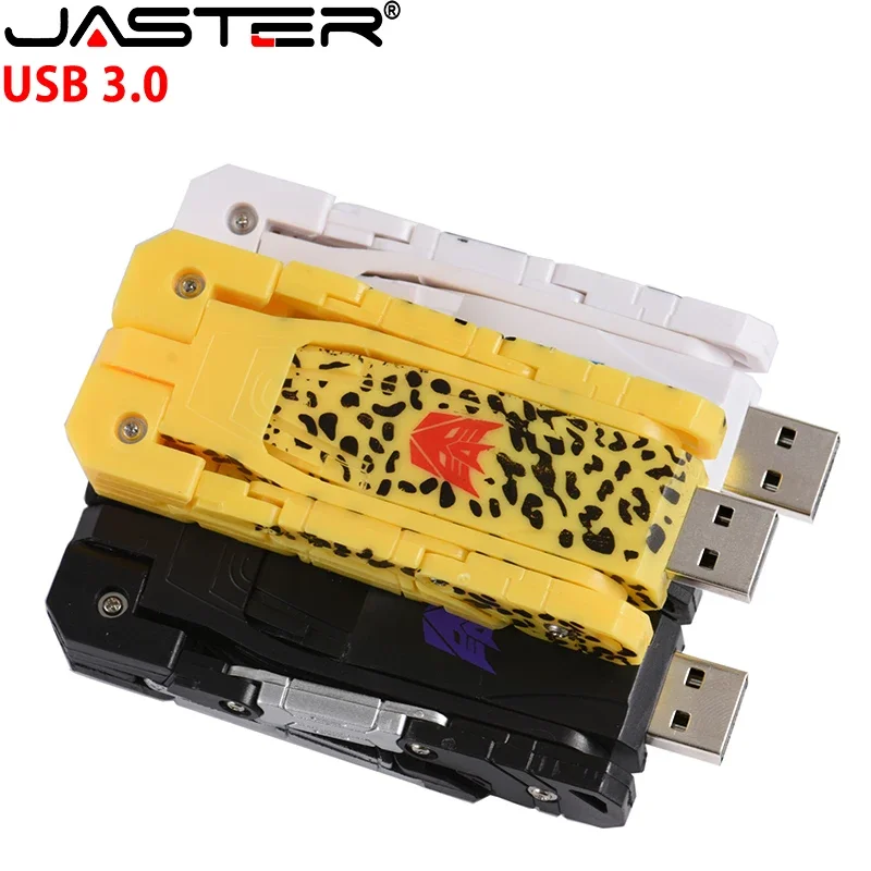 Transformers Plastic USB 3.0 Flash Drive 4G 8GB 16GB 32GB 64GB 128GB High Speed Pen Drives Creativity Memory Stick Real Capacity