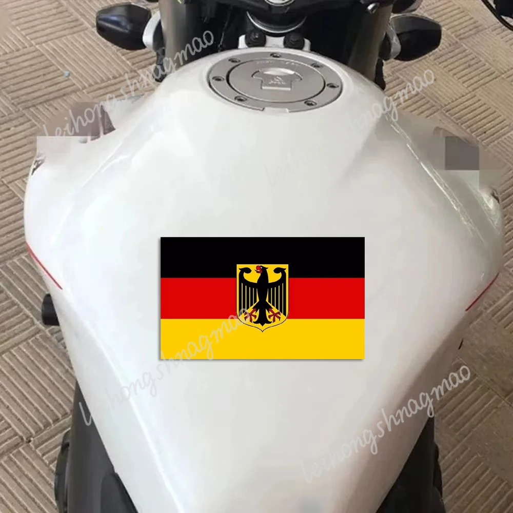 العلم الألماني شعار الذراع النسر ملصقات السيارات الكمبيوتر المحمول شخصية تعديل سيارة مقاوم للماء تغطية الخدش ملصقات الفينيل #6