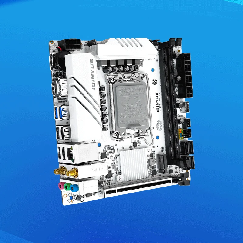 Imagem -05 - Jginyue B760i Placa-mãe Lga 1700 Suporte Intel Core 12th 13th Ddr4 3200mhz Ram Mais Recente Mini Itx B760i-gaming