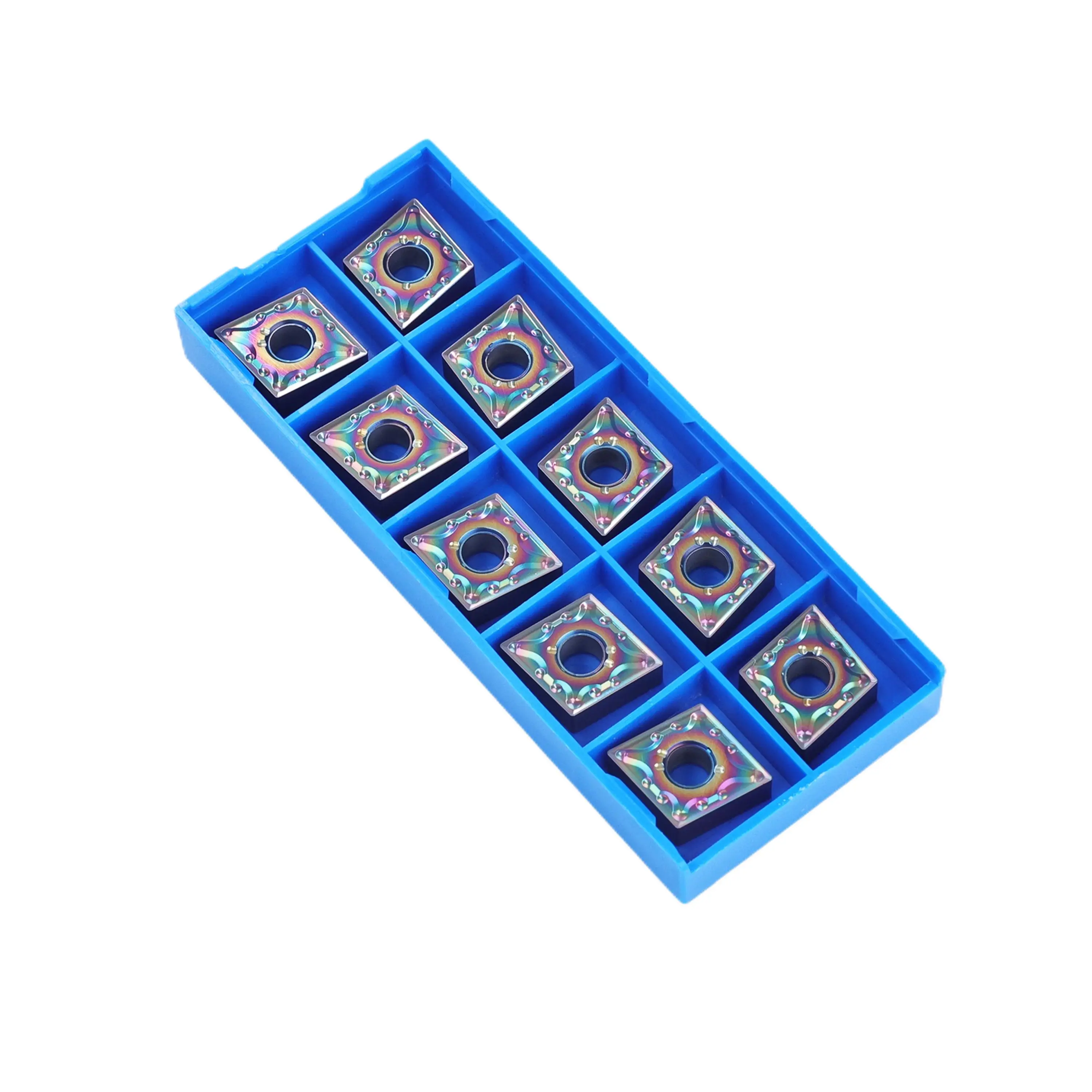 10PCS CNMG120404-MA Carbide Insert CNC Lathe Tools for Steel/Iron/Stainless TiAlN Coated Indexable Turning Blades Hi-Speed Preci