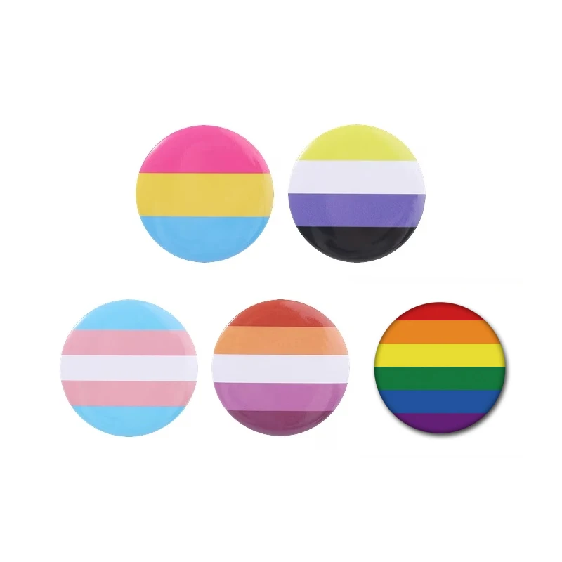 1/5pcs Multi Gender Pride Chest Bannerequality Theme Bag Decoration Tinplate Badge Brooch Collar Pin Scarf Buckle Accessory