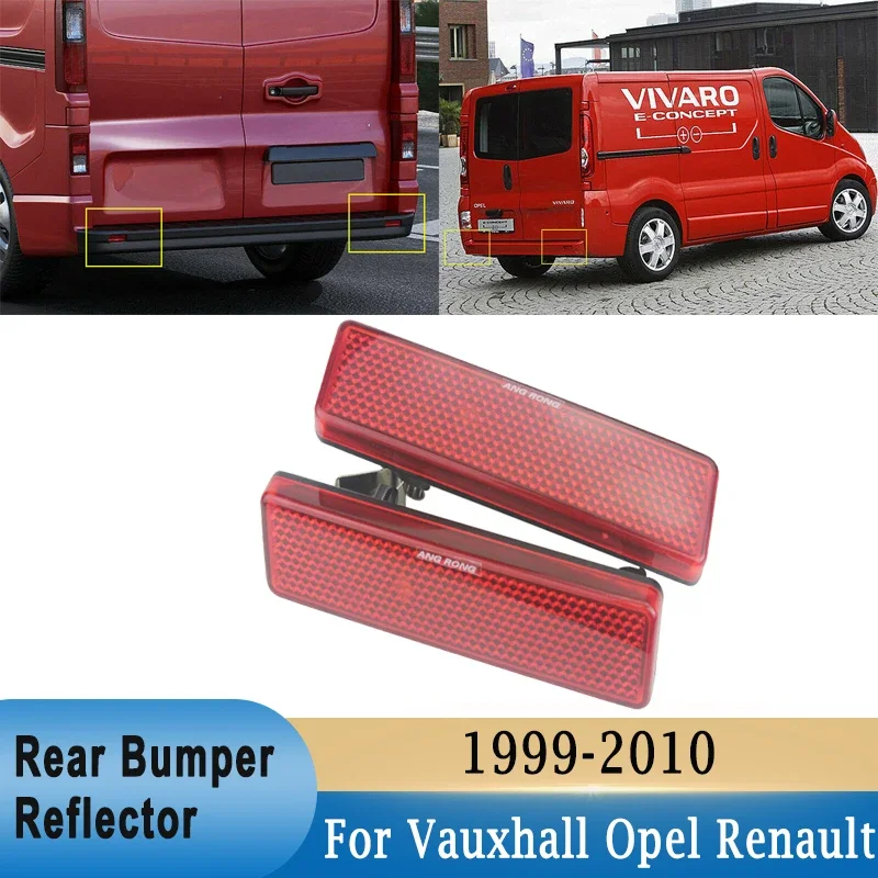 Rear Bumper Reflector for Vauxhall for Opel Vivaro Movano For Nissan Primastar for Renault Master Trafic ABS Reflector (No bulb)