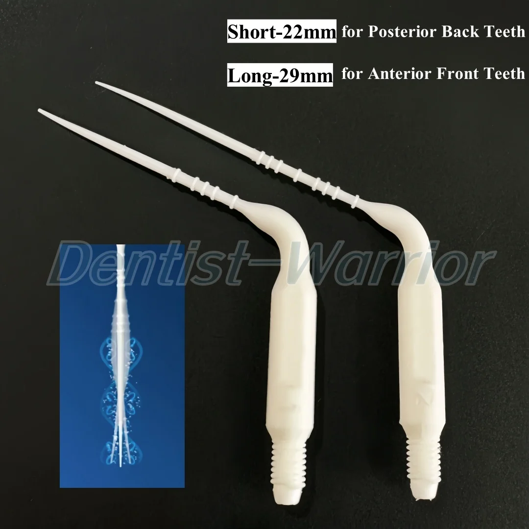 New Dental Endo Irrigation Tips EDDY Type For NSK KaVo Air Scaler Teeth Cleaning Tips White Long-29mm/Short-22mm