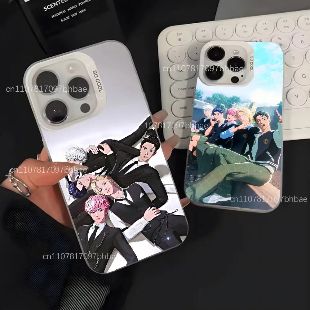 

P-PLAVE Kpop For iPhone 17,16,15,14,13,12,X,8,Pro,Max,Plus,SE4,Air,Mini White Dustproof Matte IMD Case