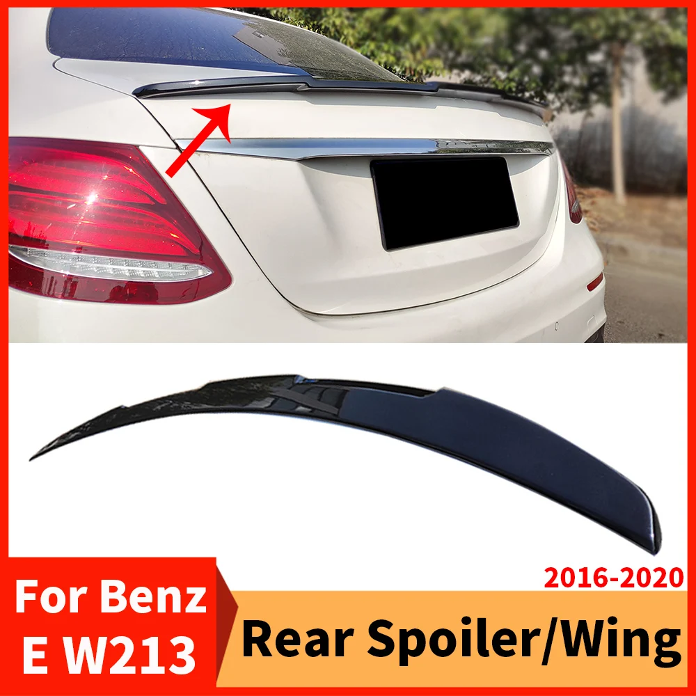 

Задний спойлер с воздушной плотиной, разделитель крыла, комплект для тела, тюнинг багажника для Mercedes Benz E-Class W213 E300 2016-2020, модификация Airfoil