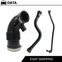 New Air Duct Filtered Pipe Air Intake Hose With Steel Ring For BMW F20 F21 F30 11157608144 11157614690 13717597586