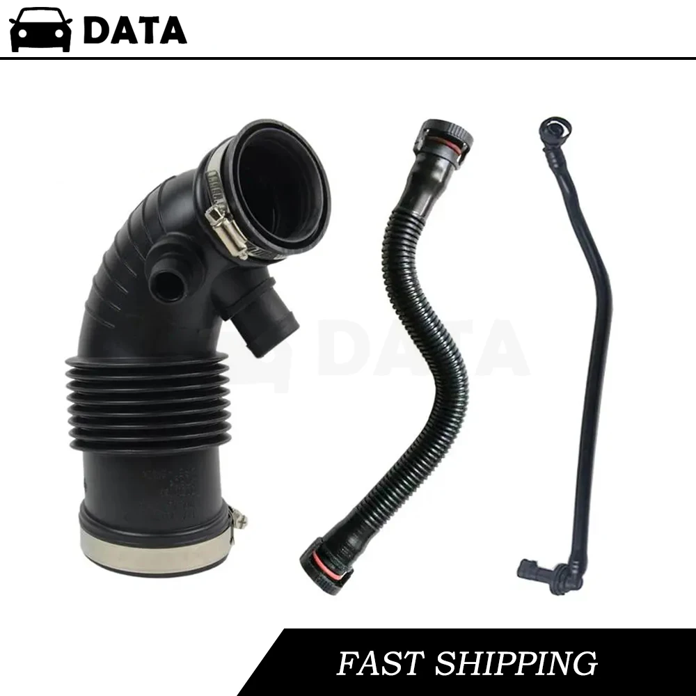 New Air Duct Filtered Pipe Air Intake Hose With Steel Ring For BMW F20 F21 F30 11157608144 11157614690 13717597586 