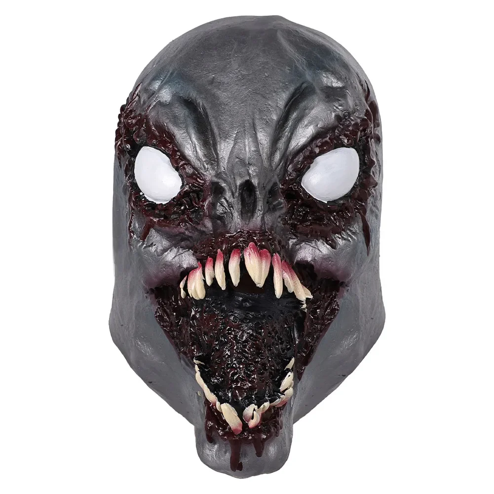 Monster Eddie Brock Maske Gruselig 2024 Film Venem Cosplay Fantasy Kostüm Zubehör Halloween Requisiten Erwachsene Männer Rollenspiel Kopfbedeckung