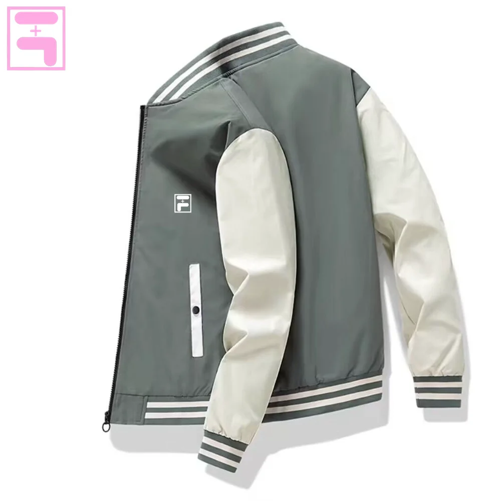 2024 Spring Autumn FL+ Casual Fashion Slim Bomber Jacket Men Overcoat New Arrival Baseball Jackets Men\'s Jacket