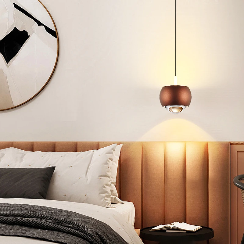 

8W LED Dimmable Pendant Light Ceiling Fixtures Pulley Adjust Height Bedroom Hanging Lamp 3CCT Lighting Retractable Chandelier