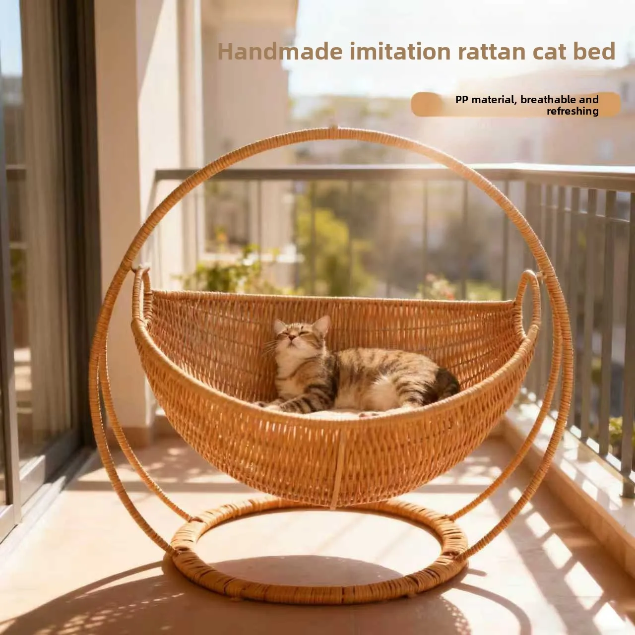 

Подвесная корзина-качели для домашних животных, плетеная корзина для фруктов, современная корзина для закусок и конфет для гостиной, подвесная люлька, товары для животных