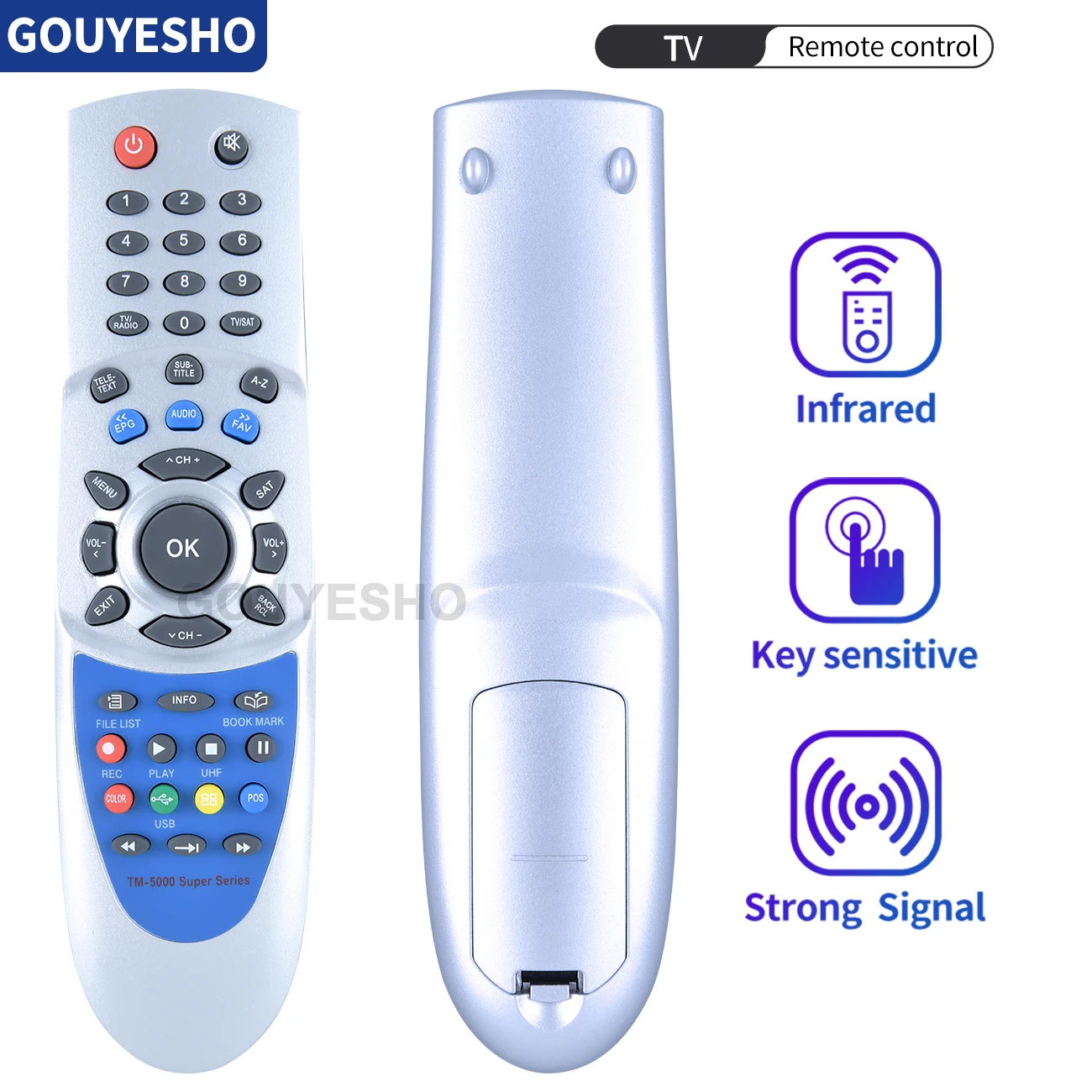 New Remote Control For Technomate TM-5000 Super Series TM-5200 TM-5300 TM-5400