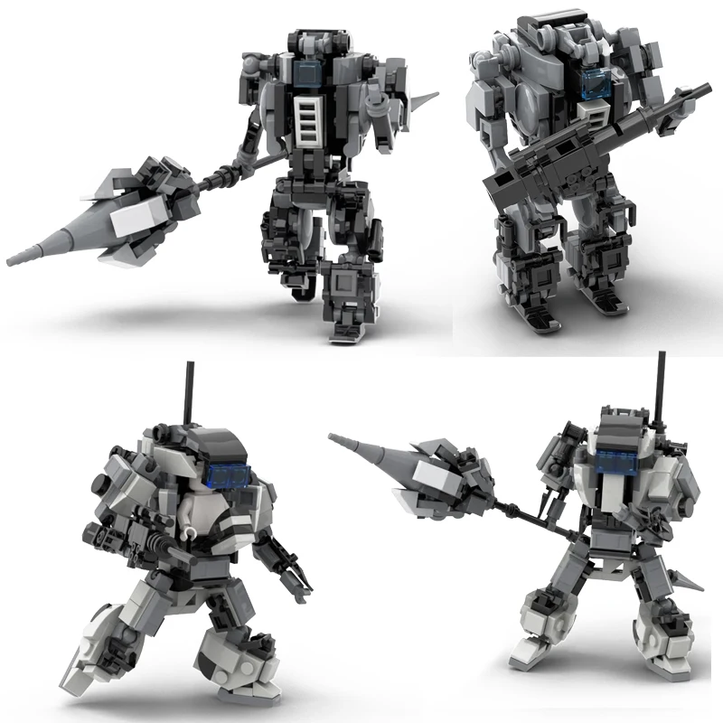 

Mecha Warrior Blocks Model Boy Toys MOC Robot Action Anime Figure Building Blocks Kids Toys DIY Assembly Bricks Toy For Children