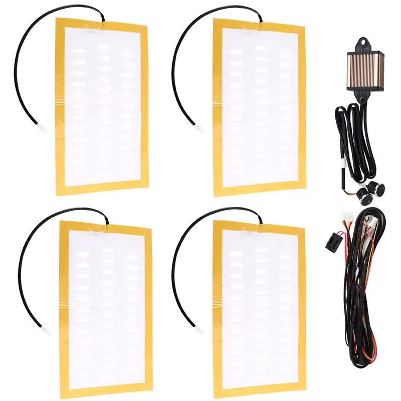 

Universal Built-In Car Seat Heater 12V Heating Heat Pads 3-Level Dual Round Control Switch System With Harness Design