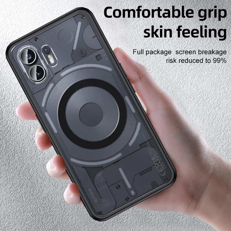 Translucent Shockproof Armor Case For Nothing Phone 2 6.7\