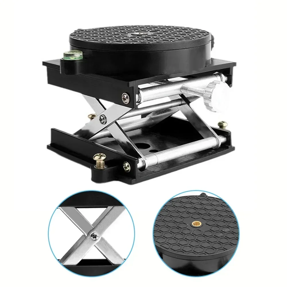 Adjustable Lift Stand For Laser-Level 360-Degree Rotation Router Lift Table Adjustable Height Laser-Level Lifting Platform
