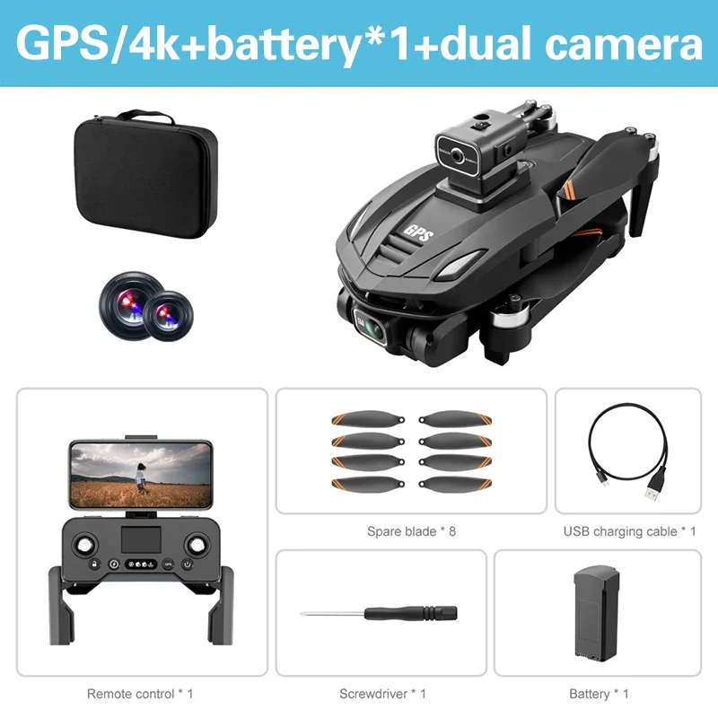 Xiaomi Mijia V168 GPS Drone Professionele 8K HD Luchtcamera 5G WIFI borstelloze motor Obstakel vermijden Opvouwbare RC Quadcopter