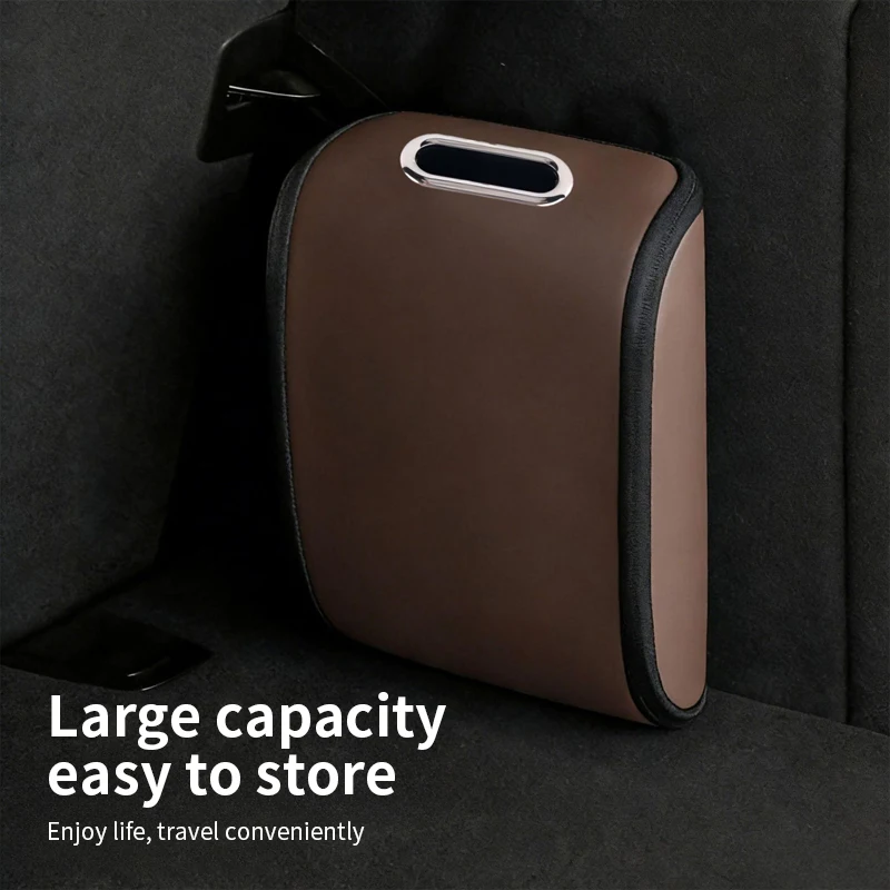 Universal Car Trunk Shoe Organizer,PVC Leather Storage Box,Velcro Back Mount,Silent Zipper,Compact & Portable,Easy to Install