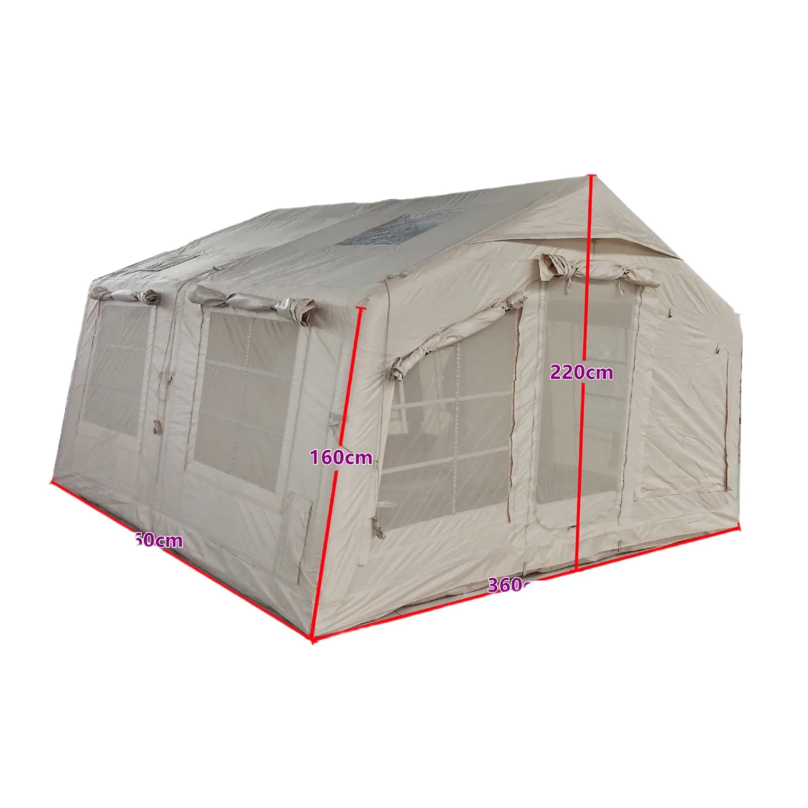 

Популярный дизайн, водонепроницаемая надувная палатка из ткани Оксфорд для кемпинга на 3-5 человек