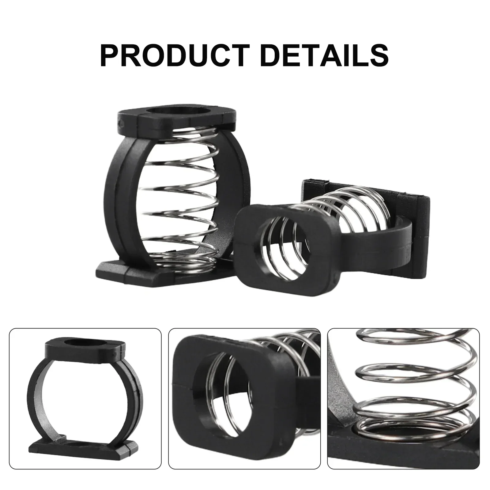 1Set Enhanced Spring C-Buckle Hinge Clip for Brompton Folding Bike Rotating Handle Hardware Fabric Foldable Bicycle Accessory