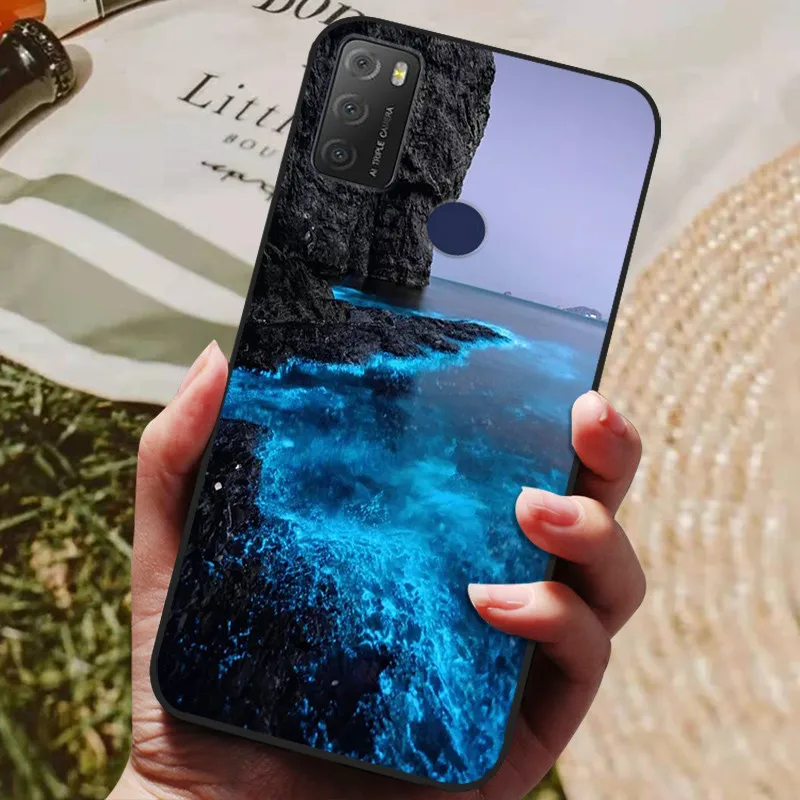 For TCL 20Y 20E 6125F Case Silicone Soft TPU Phone Cover for TCL 20Y 6156D Case Bumper for TCL20Y TCL20E Flower Animals Coques