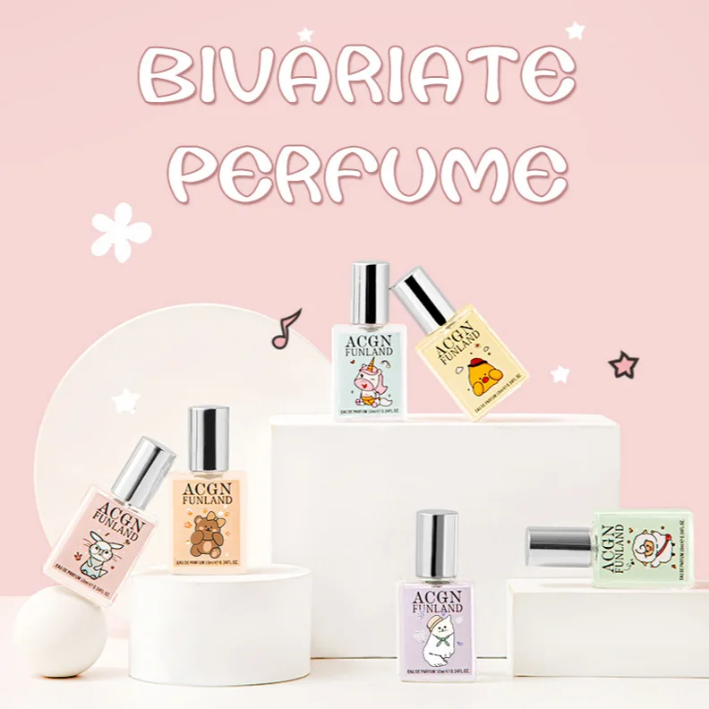 

10ml/50ml Cartoon Perfume Compact Portable Long-Lasting Fresh Floral Fruity Scent Affordable for Female Students Women Parfum