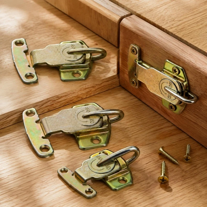 Rotating Table Fastener, 2-Pack Metal Joining Hardware with ON/OFF Position Labels and Cushioned Closing for Dining and Y5GB