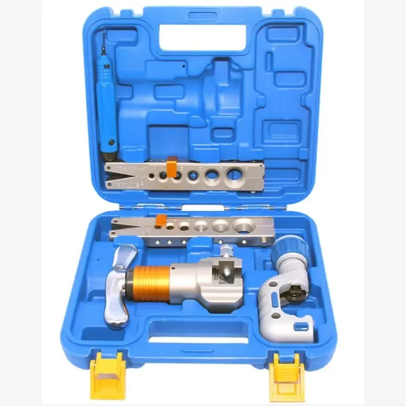 VALUE VFT-808E-MIS  Flaring Tool Kit 6-19mm Metric & Imperial Copper Tube Flarer for HVAC Refrigeration AC Repair R410A R32