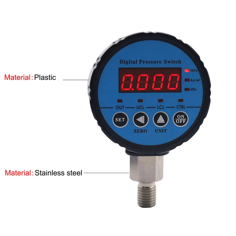 Water pressure switch with one relay output