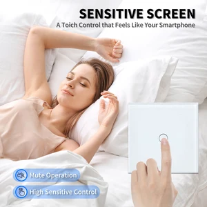 أوبارو الاتحاد الأوروبي / المملكة المتحدة 86 * 86 مم 1gang 2way التبديل تعمل باللمس لوحة مزدوجة من الزجاج المقسى الدرج تبديل غرفة الاستشعار مفاتيح عبر لا حاجة إلى واي فاي أفضل 10 مبيعات للأسهم في الاتحاد الأوروبي - رقم 10