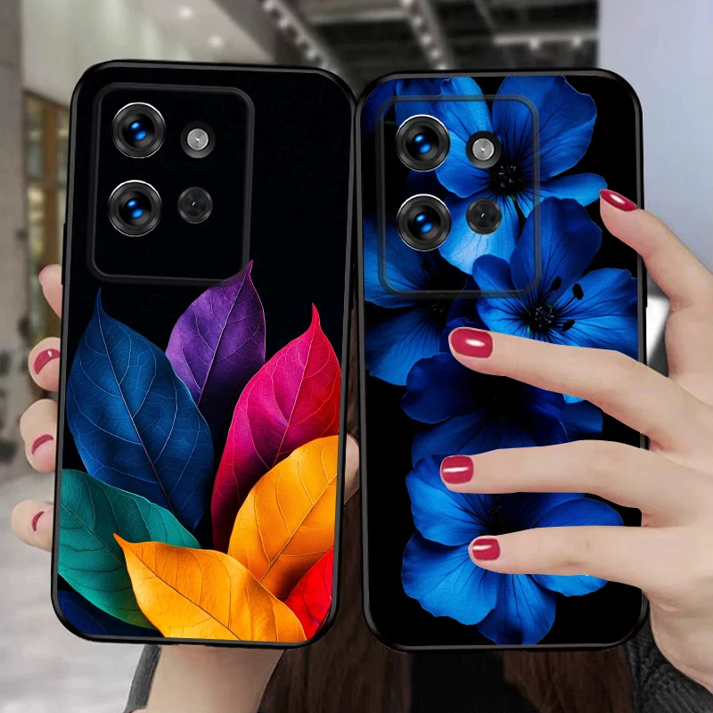 Colorful Leaves Silicone Soft Phone Case for Motorola Moto G Edge Neo Fusion product photo