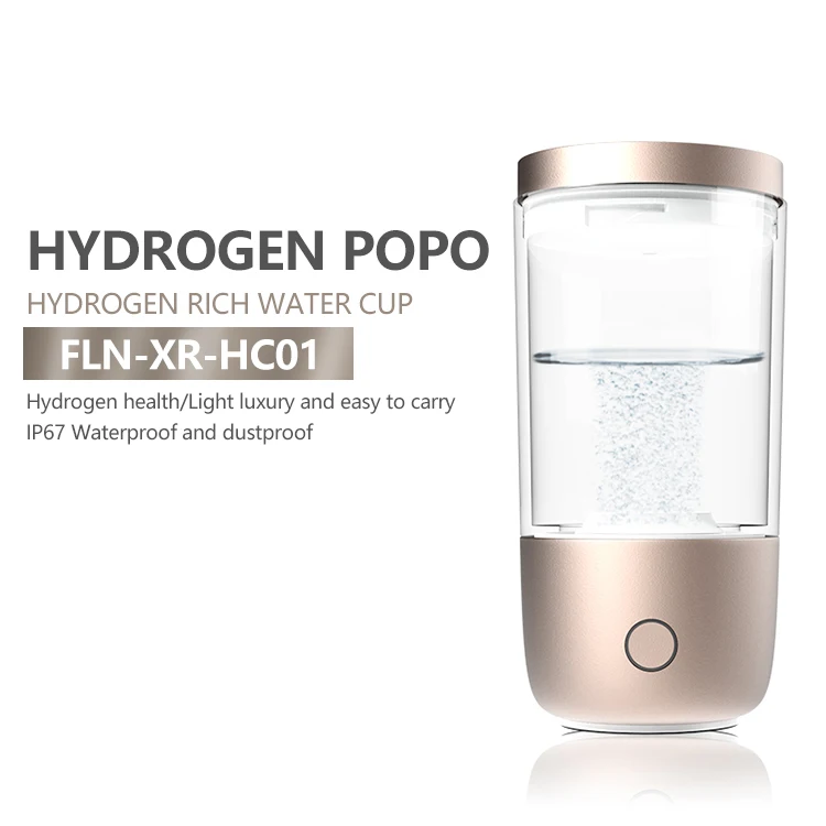 colorful light Healthy Care bottle appliance household indoor  book magnet charging hydrogen rich water cup bottle