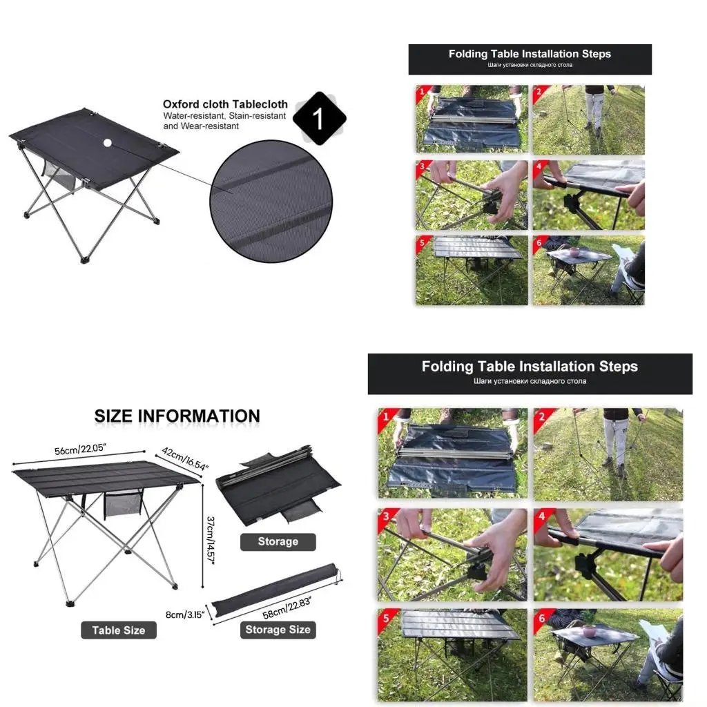 

31BE складные походные столы походные столы алюминиевый легкий складной стол компактный стол для пикника для рыбалки, пикника,