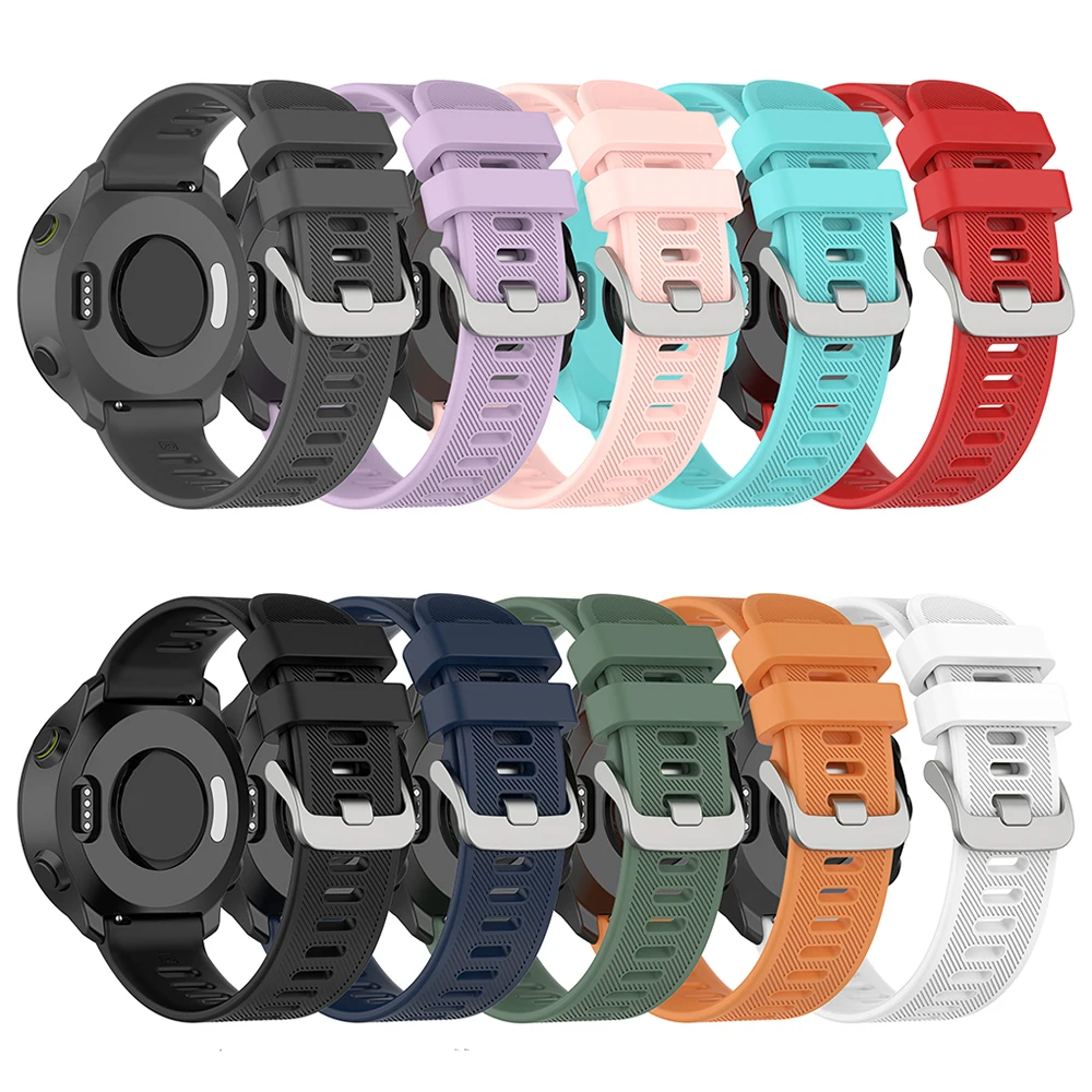 حزام سيليكون 20 ملم لساعة Garmin Forerunner 158 55 حزام ساعة بديل لـ Garmin Vivoactive 6/Vivoactive 3 #2