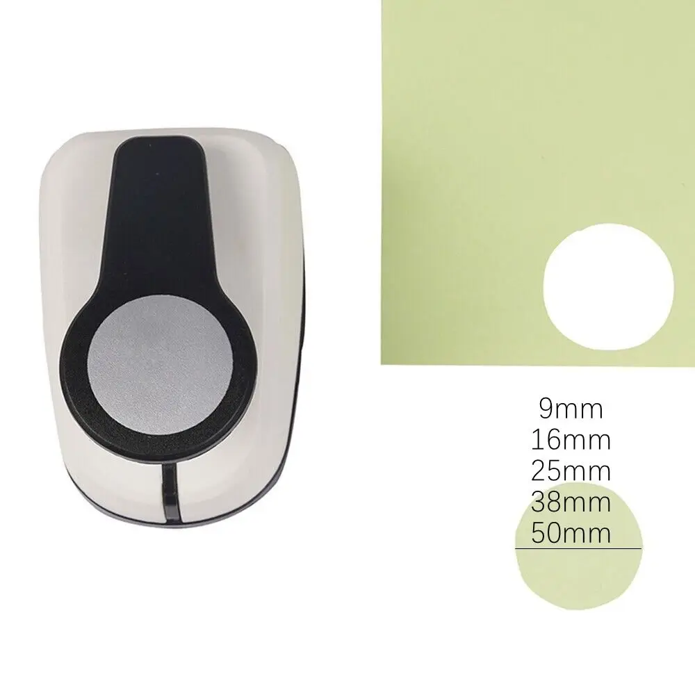 Funny ABS+alloy Hole Puncher Labor-saving Design Multiple Sizes Circular Embosser Circular Hole Shape Punch EVA Chip