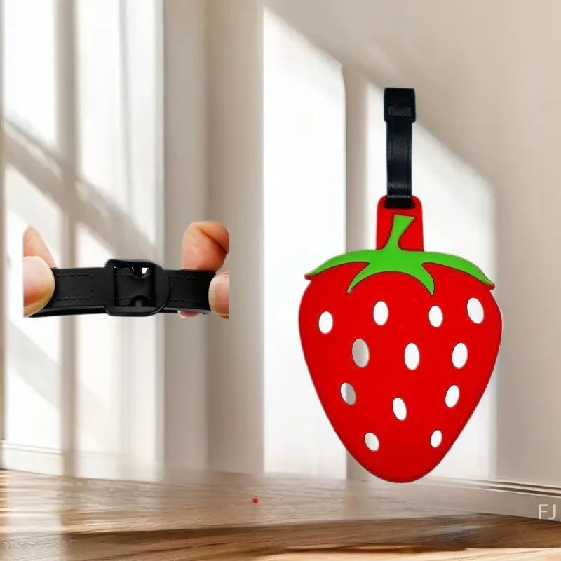 Paar beerenförmige Reiseanhänger, einzigartiger Hängeidentifikator, Gepäckzubehör aus weichem PVC-Gummi