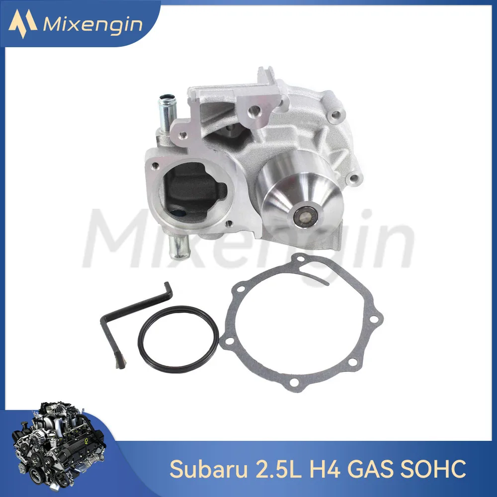 Engine Water Pump with gasket set fit 2.5 L H4 GAS SOHC Naturally Aspirated For Subaru Baja Impreza Legacy Outback 2.5L 2006