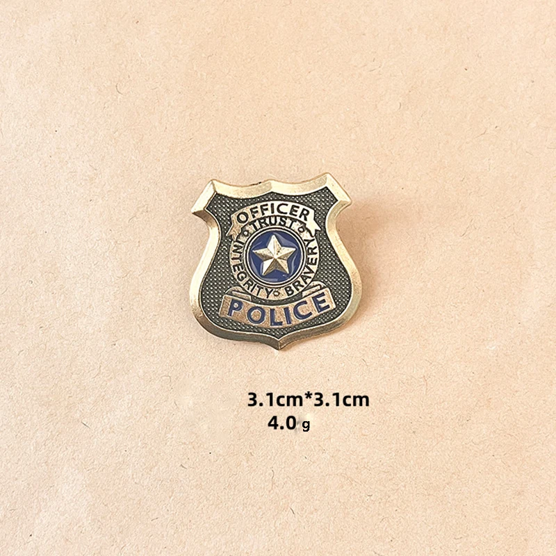 Sheriff-Unteroffizier-Abzeichen Cosplay Western-Polizei-Weste Anstecknadel Exquisite Broschen Western-Polizei Cowboy-Kostüme Party-Karnevals-Dekoration – Detail 6