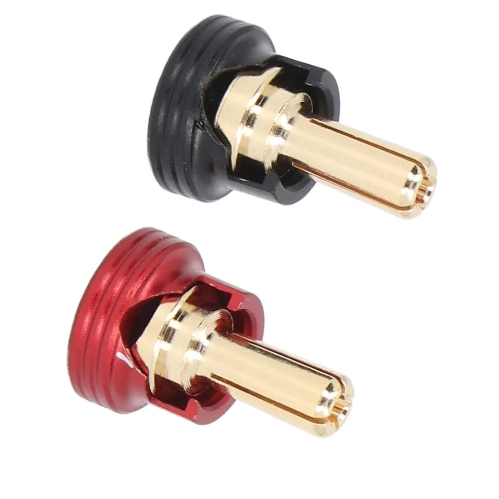 2 Pcs/Set 4/5mm RC Battery Heatsink Plugs Aluminum Alloy Copper Connectors RC Heatsink Plug Connectors RC Heatsink Banana Plugs