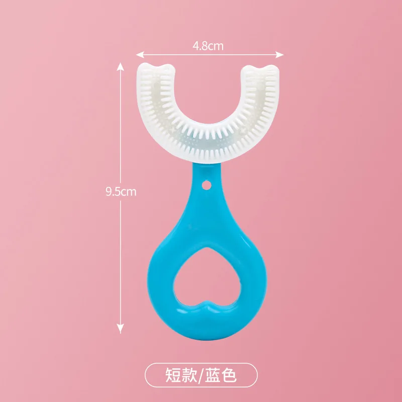 Brosse à dents en forme de U pour enfants, brosse à dents en silicone pour enfants, livres de soins bucco-dentaires pour enfants, 360 résistant