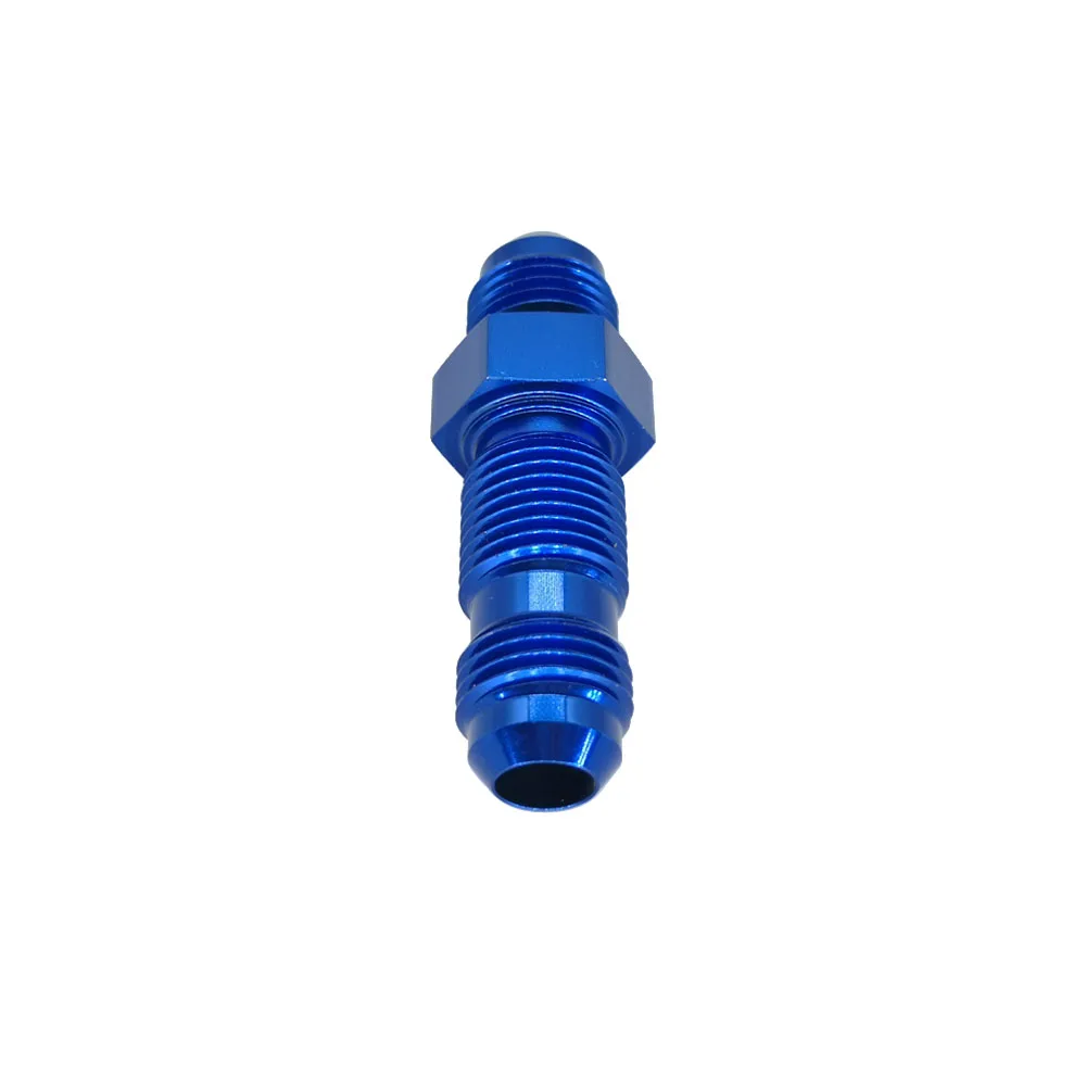 AN3 4 6 8 10 12AN ذكر مستقيم الكوع مضيئة الحاجز Adptors بأكسيد الألومنيوم المناسب محولات النفط اكسسوارات أزرق/أسود 832