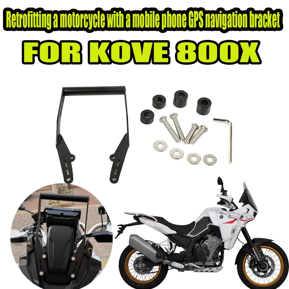 

Motorcycle Accessories GPS Navigation Bracket Mobile Phone Holder Stand 22mm For 2024 2025 KOVE 800X X800 800 X