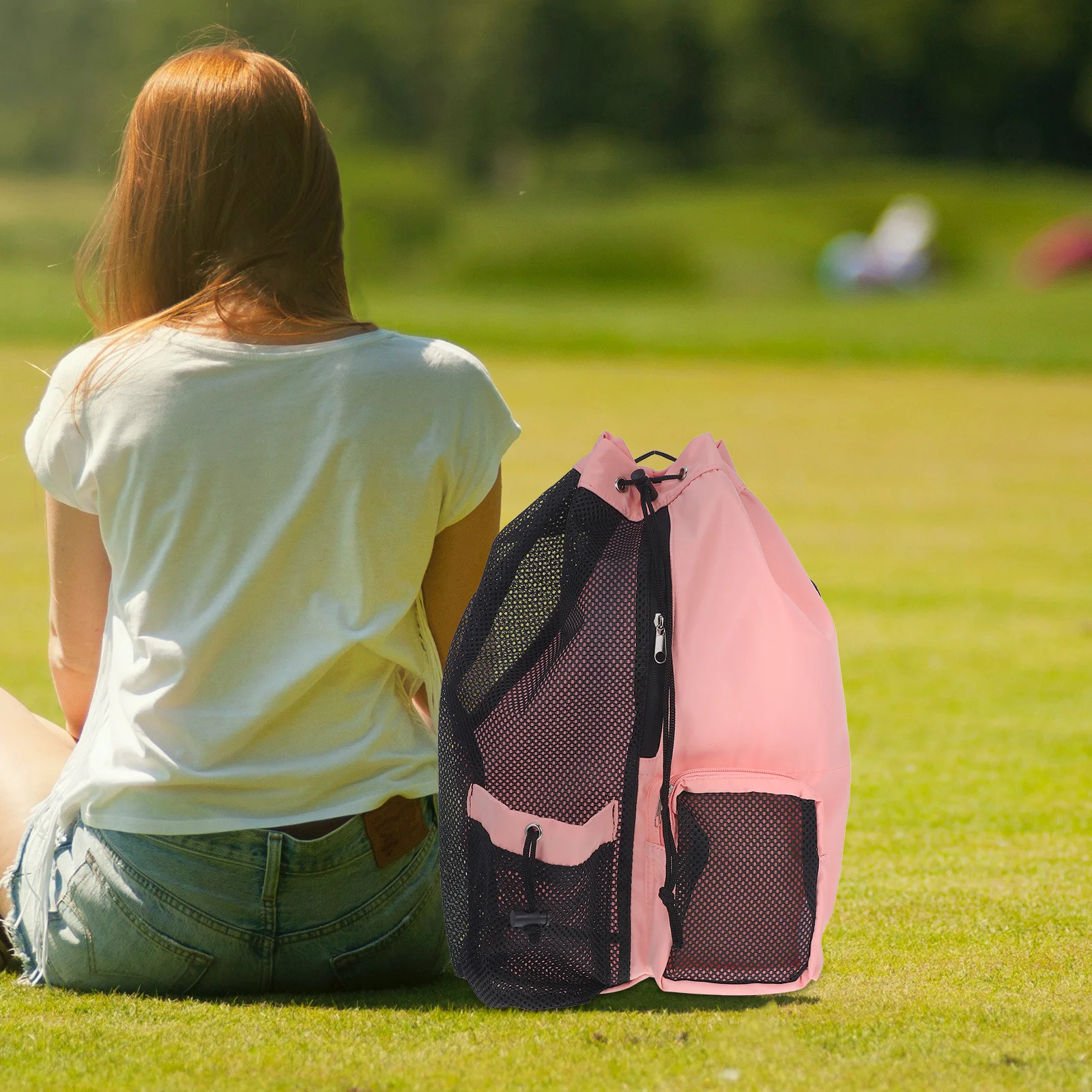 حقيبة سباحة مقاومة للماء، حقيبة ظهر برباط ذات سعة كبيرة، حقائب سباحة خارجية للرياضة والصالة الرياضية والسفر للبالغين #5