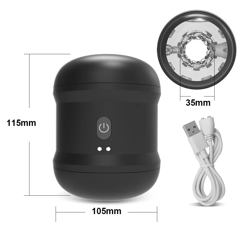 Automatic Masturbation Cup For Men Soft Silicone Vibrating Toy_voghion.com