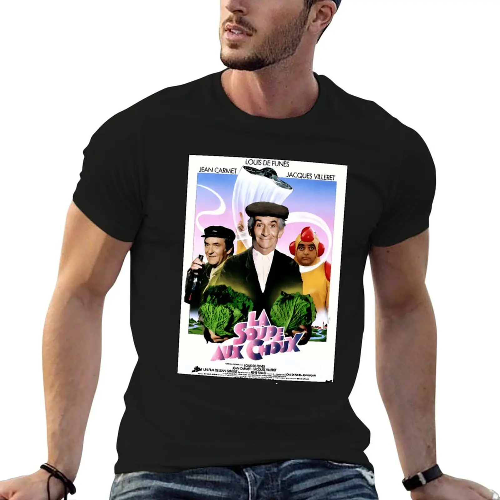

man Funes Soupe De Soup Comedy t Cabbage Vintage shirt Choux Movie T-Shirt graphic The Louis 1981