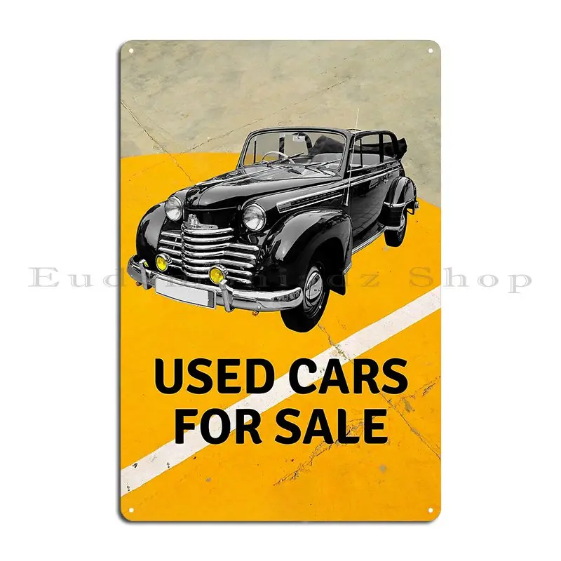 Used Cars For Sale Metal Plaque Living Room Customized Funny Kitchen Create Tin Sign Poster