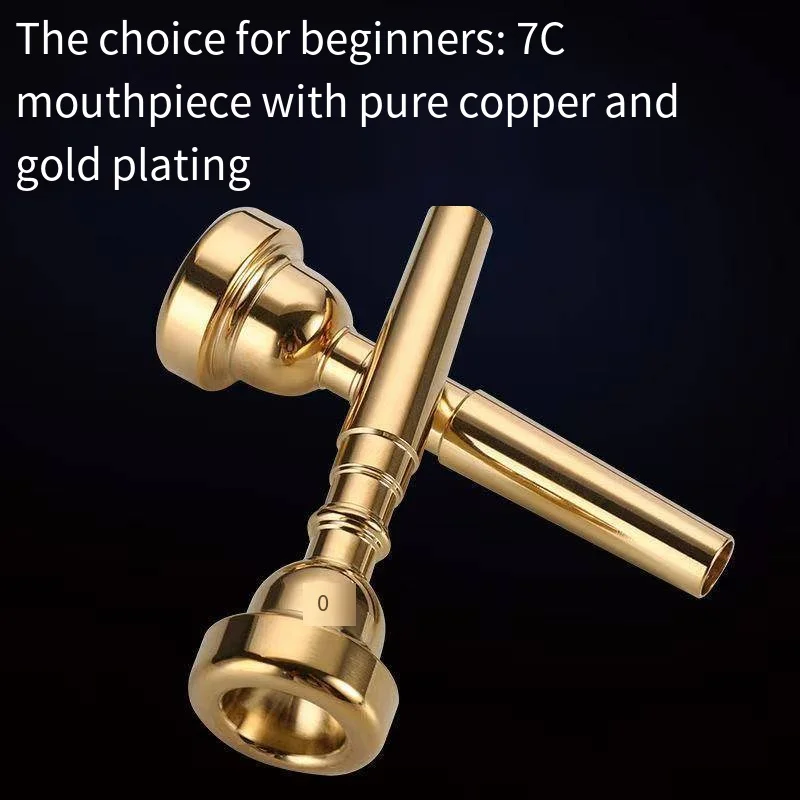 

trumpet Number mouth 7C easy to pronounce and play labor-saving trumpet universal blowing mouth silver plated pure copper number