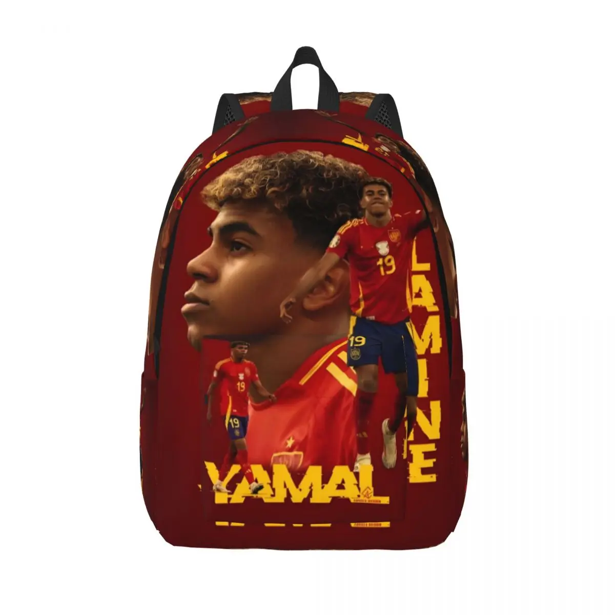 Lamine Yamal Number 19 Bag New Fashionable Pattern School Bag Print Lightweight Backpack 15.7in 17.7in