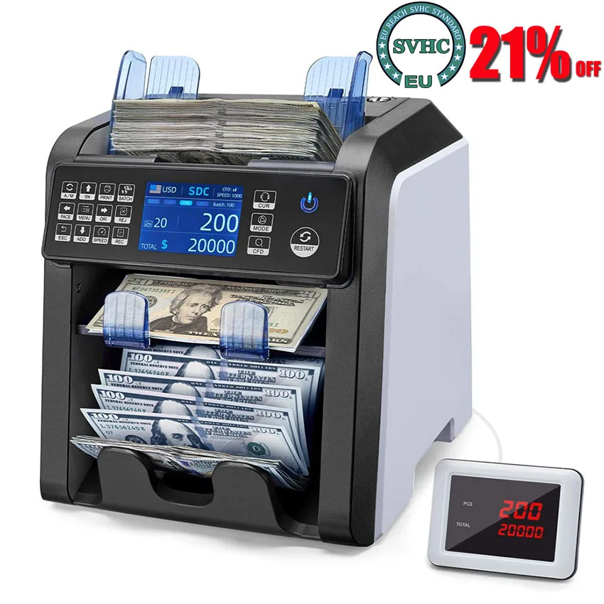 Dual CIS Banknote Sorter, Fitness Mix Valor Dinheiro Contador, Falsificação Bill Contador, IR, UV, MG, IMGE Função de Detecção, AL-950