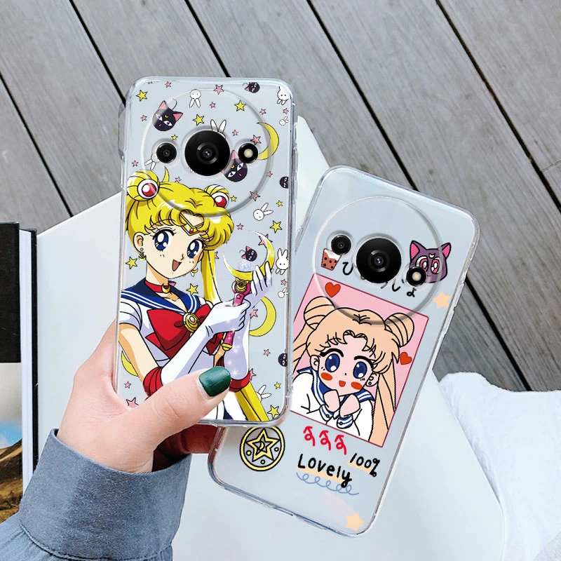 جراب هاتف كرتوني لـ Xiaomi Redmi ، سيليكون شفاف ، TPU ، غطاء ناعم ، البحارة والأرانب ، البحارة والأرانب ، الفتيات والفتيات ، A3 و A3X ، POCO C61